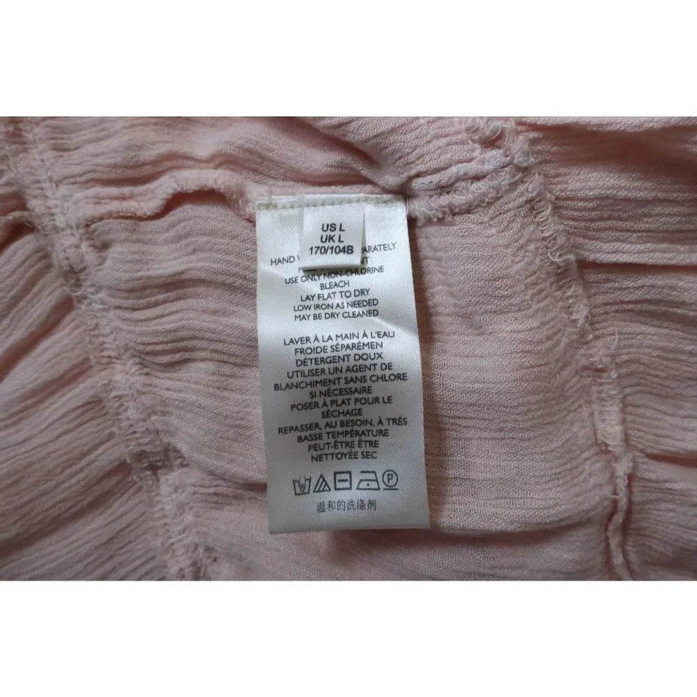 NWT Free People Ecru Maxi Dress Embroidered Floral Large - Picture 6 of 6